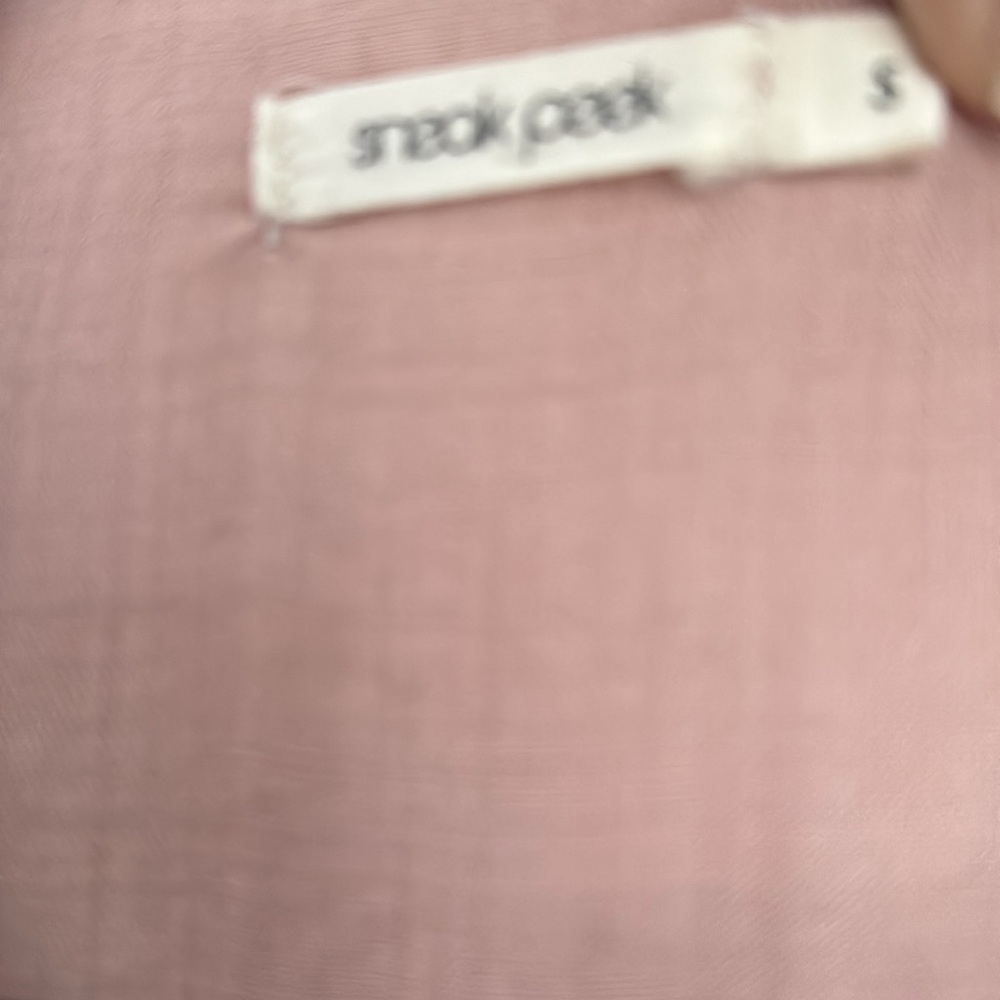 Button up shirt button sleeves roses mauve - Picture 2 of 6